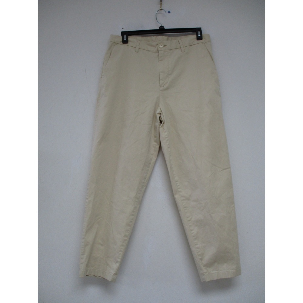 Armani Exchange Chinos Mens 36 Beige Milano Edition Tapered Logo Pants